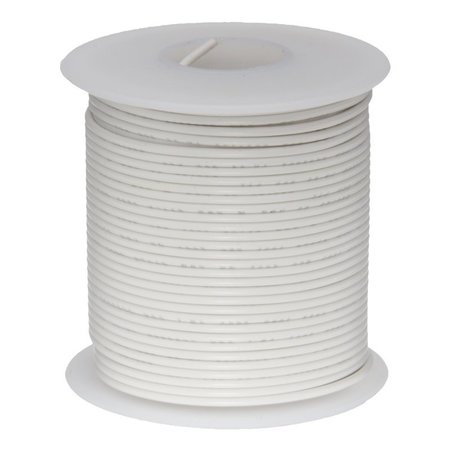 REMINGTON INDUSTRIES 18 AWG Gauge UL3173 Stranded Hook Up Wire, 600V, 0.110in. Diameter, White, 25 ft Length 18UL3173STRWHI25